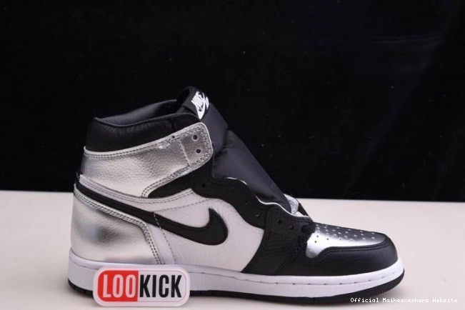 Official Maikesneakers JORDAN WMNS 1 SILVER HIGH CD0461-001 OG TOE AIR 0717